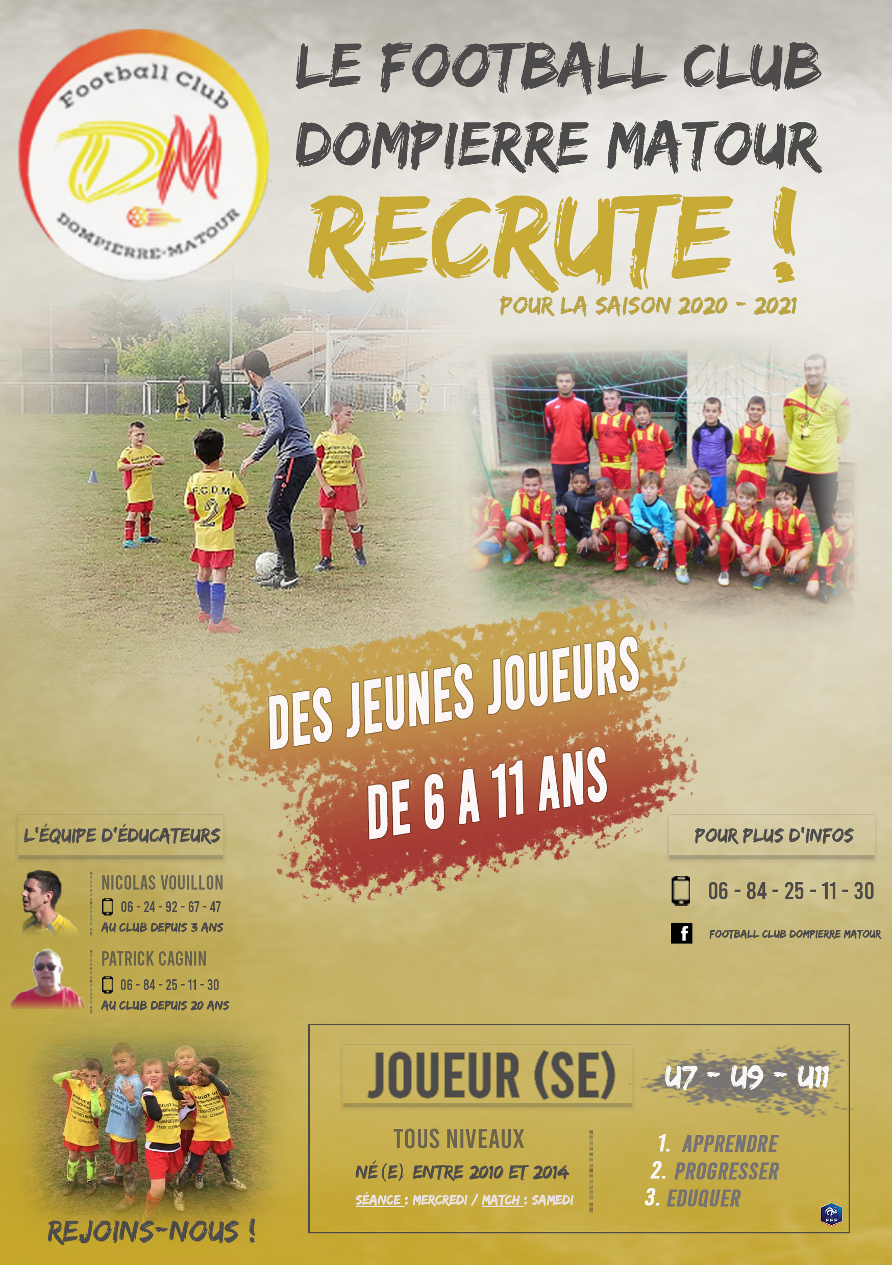 Le FCDM recrute des jeunes pour la saison 2020-2021 ! - Communauté de ...